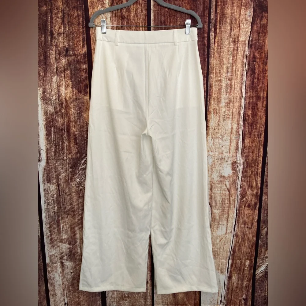 Princess Polly | NWT HUXLEY White Wide Leg Bottoms - Picture 5 of 8